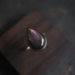 labradorite brass ring (kau) 4枚目の画像