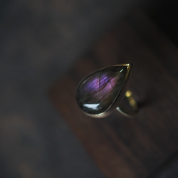 labradorite brass ring (kau) 3枚目の画像