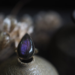 labradorite brass ring (kau) 5枚目の画像