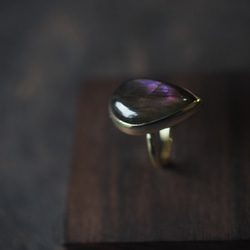 labradorite brass ring (kau) 7枚目の画像