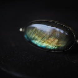 labradorite brass bangle (harusame) 10枚目の画像