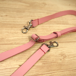 淡いピンクの2WAYミニ革バッグ 10枚目の画像
