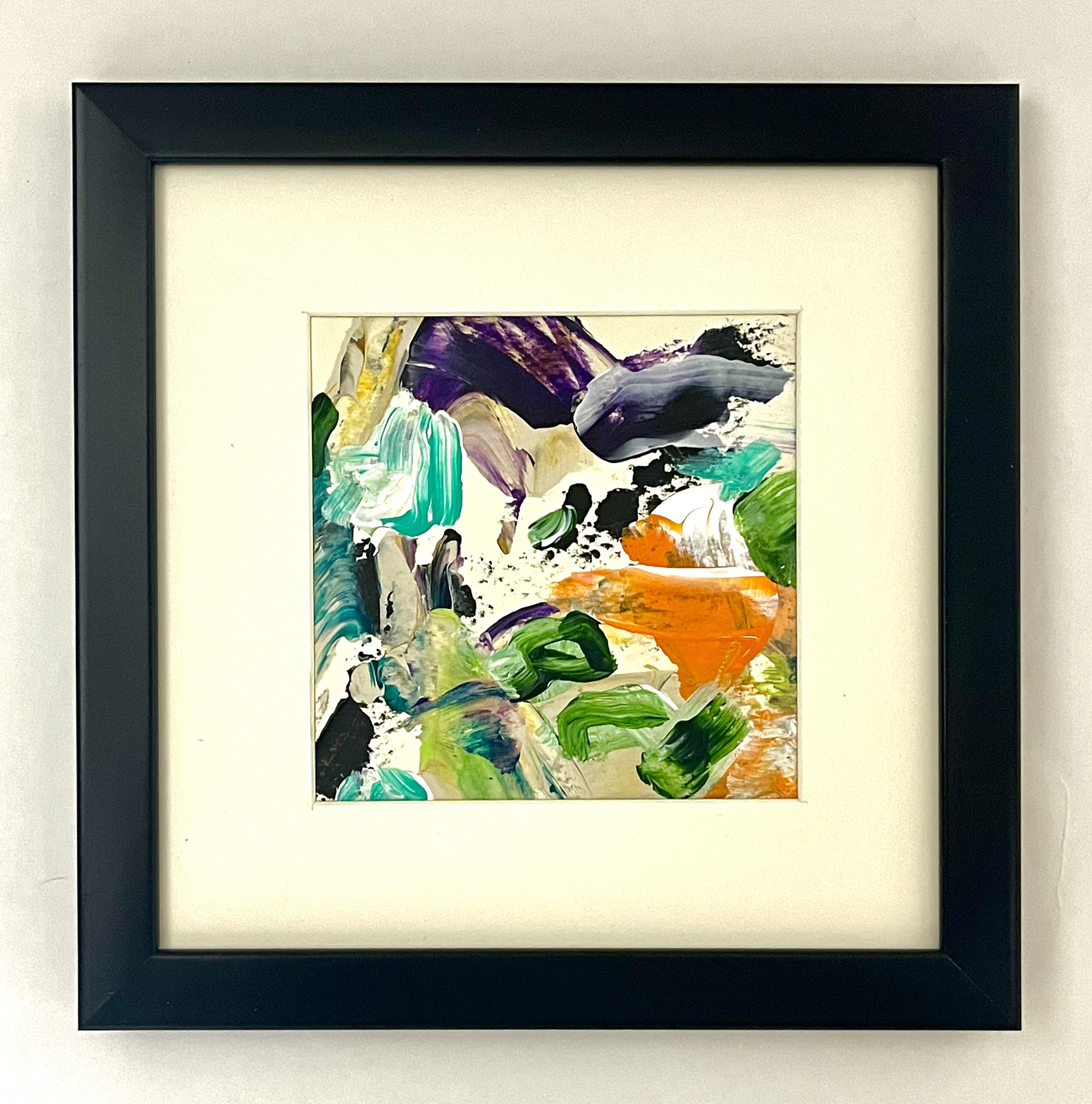 油絵 油彩 油彩画 絵画 絵【ネモフィラとサクラ】 ネモフィラ - 絵画の