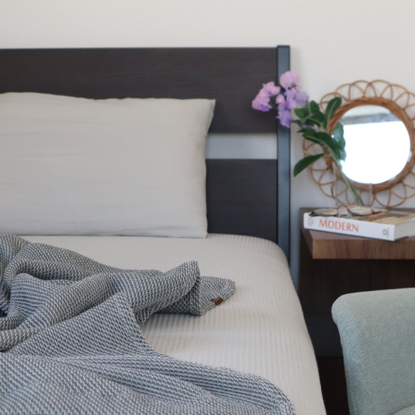 《泉州南部織》ワッフルシーツ(シングル/フラットタイプ) 8枚目の画像