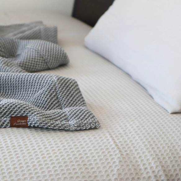 《泉州南部織》ワッフルシーツ(シングル/フラットタイプ) 10枚目の画像