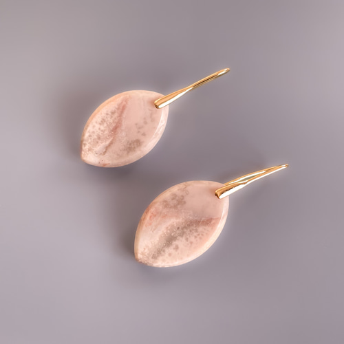 14kgfパープルアゲートピアス