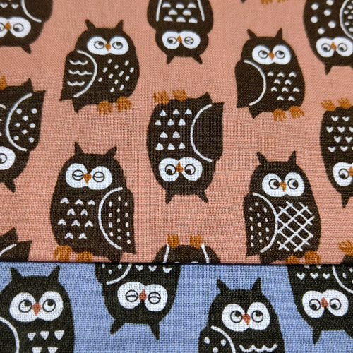 可愛い巾着　フクロウ柄　カーキ色 ふくろう巾着袋⭐️の通販 by Green's shop｜ラクマ