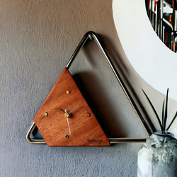 triangle×wall clock(トライアングル×壁掛け時計×アップサイクル) 3枚目の画像