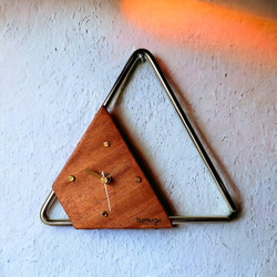 triangle×wall clock(トライアングル×壁掛け時計×アップサイクル) 4枚目の画像