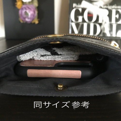 スマホショルダー スマホポシェット スマホポーチ ポケット付 撥