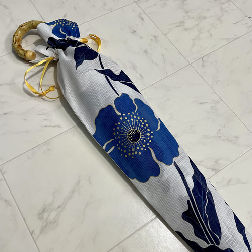 浴衣地 ハンドメイド 日傘 お値引き しました 2025夏・セールやります！ 】 浴衣から生まれた日傘 思ふ事