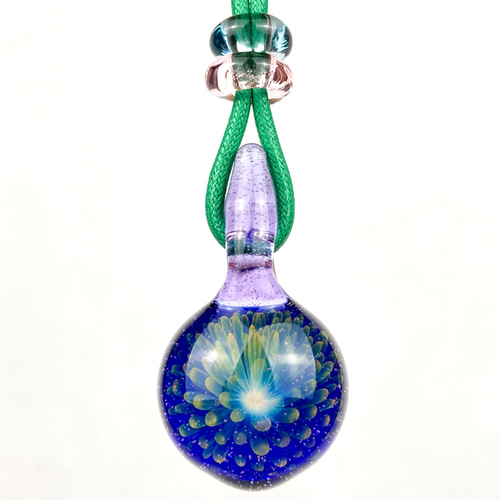 Fume Dot Glass Implosion ボロシリケイトガラスペンダント WITF39