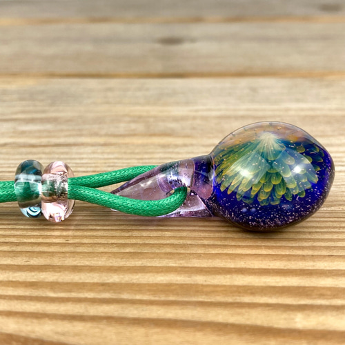 Fume Dot Glass Implosion ボロシリケイトガラスペンダント WITF39