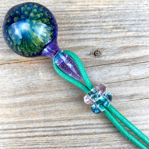 Fume Dot Glass Implosion ボロシリケイトガラスペンダント WITF39