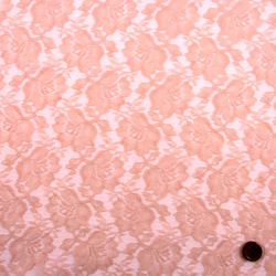 ラッセルレース生地　ピンク　（約150ｃｍ×約50ｃｍ）la815 3枚目の画像
