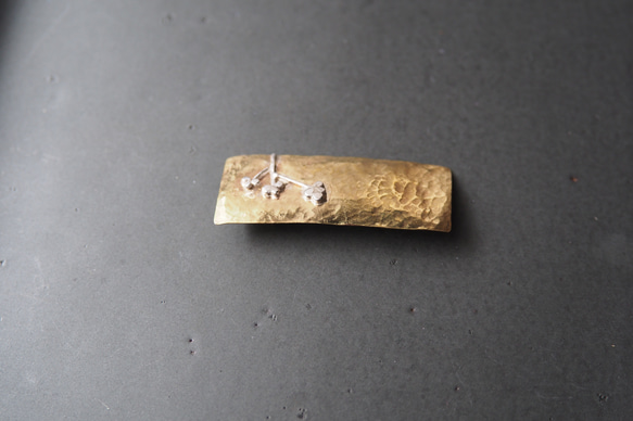 arbor   真鍮とシルバーのブローチ ◼pivo◼2042 5枚目の画像