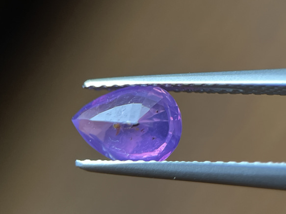 非加熱天然パープルサファイアルース 1.30ct  Natural unheated purple Sapphire 10枚目の画像