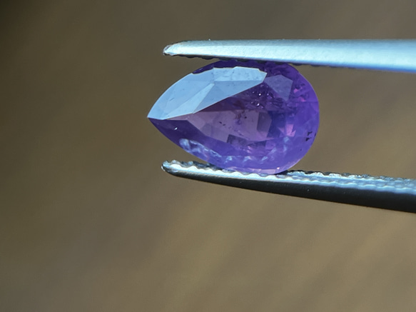 非加熱天然パープルサファイアルース 1.30ct  Natural unheated purple Sapphire 14枚目の画像