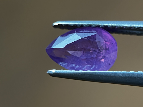 非加熱天然パープルサファイアルース 1.30ct  Natural unheated purple Sapphire 16枚目の画像