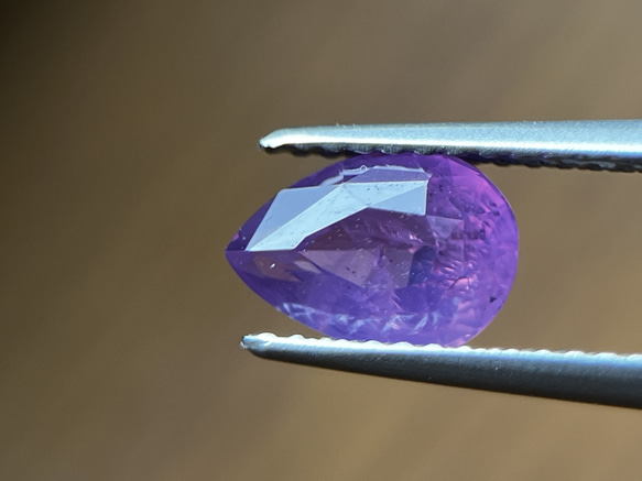 非加熱天然パープルサファイアルース 1.30ct  Natural unheated purple Sapphire 7枚目の画像