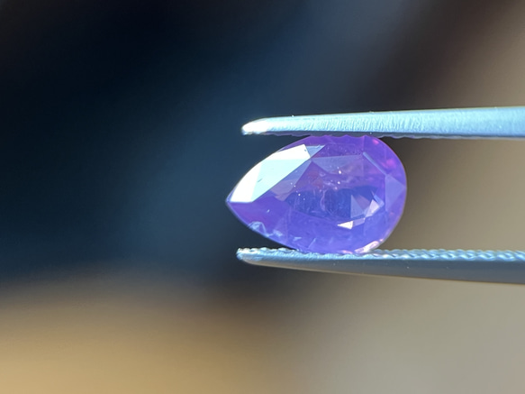 非加熱天然パープルサファイアルース 1.30ct  Natural unheated purple Sapphire 4枚目の画像