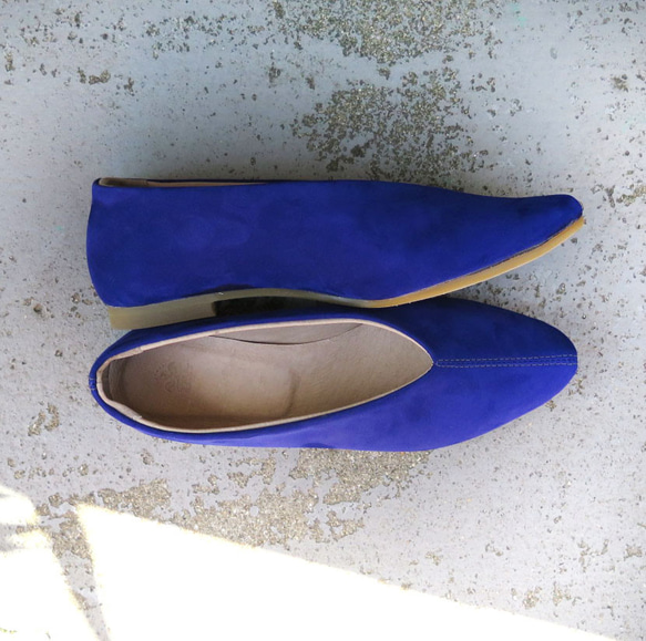 [使用正絨面革！ 】寶藍色真皮高跟鞋❄︎日本製❄︎ 第7張的照片