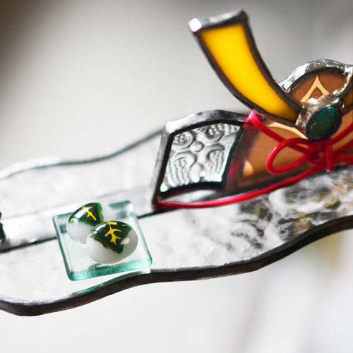 ステンドグラス 鯉のぼりと兜 柏餅 その他インテリア雑貨 もえくる