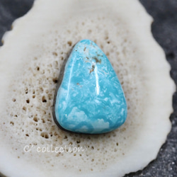 6,51ct Stormy Mt. Turquoise ストーミーマウンテン ターコイズ ST-04 ルース 天然石 1枚目の画像