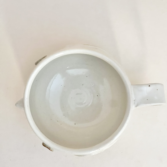toriカップ(大/350ml)(白色)　マグカップ　鳥　スープカップ 4枚目の画像