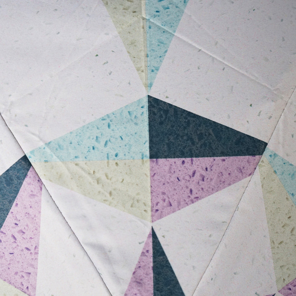 竹ハンドル UVカット折りたたみ傘 kaleido 紫外線99.9%カット 164006 晴雨兼用 日傘 雨傘 カレイド 14枚目の画像