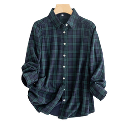 WIRROW ブラック 長袖シャツ WIRROW｜ウィロウ｜Cotton linen stand collar shirt｜siz