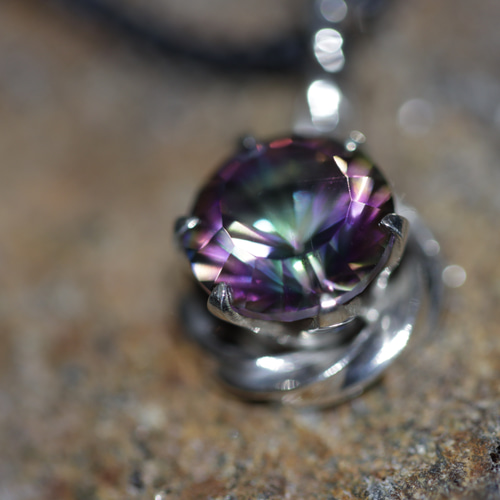 ミスティッククォーツのペンダントトップ950シルバー Zakkano