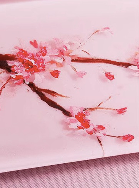 ハンドメイド 桜の花 パームレスト 手作り リストレスト アームレスト レジンアート キーボード PC 誕生日 記念日 7枚目の画像