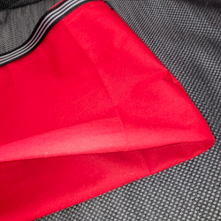 真っ赤な帆布バッグ　エコバッグ 6枚目の画像