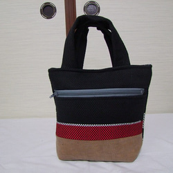 刺し子の消防半纏/リメイク・トートバック ① トートバッグ