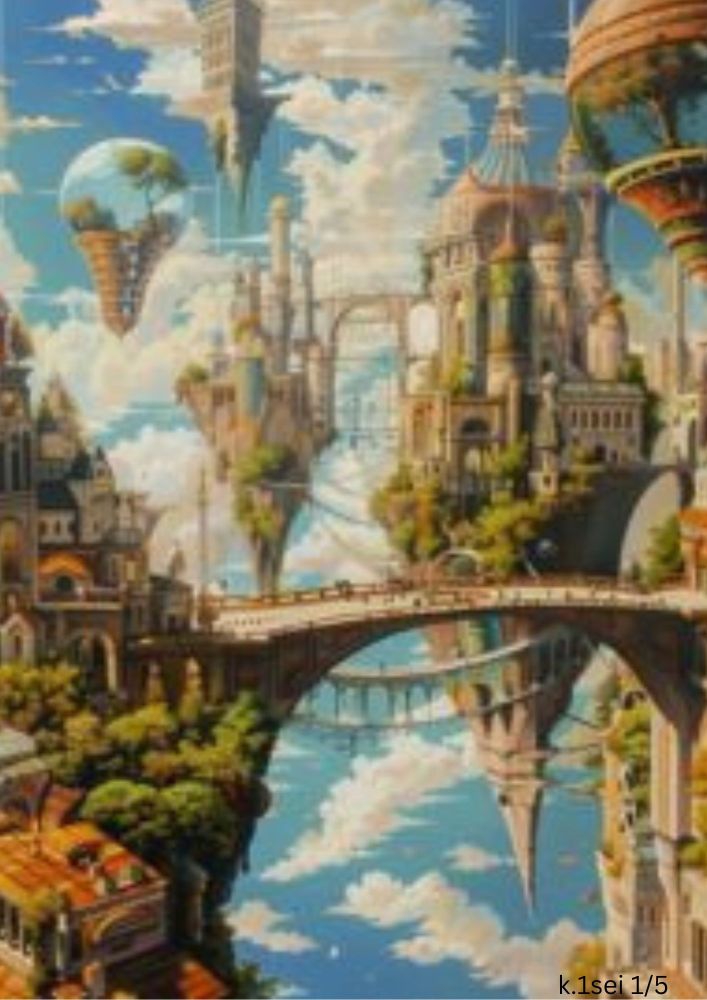 天空の世界4　（1/5）A4サイズ