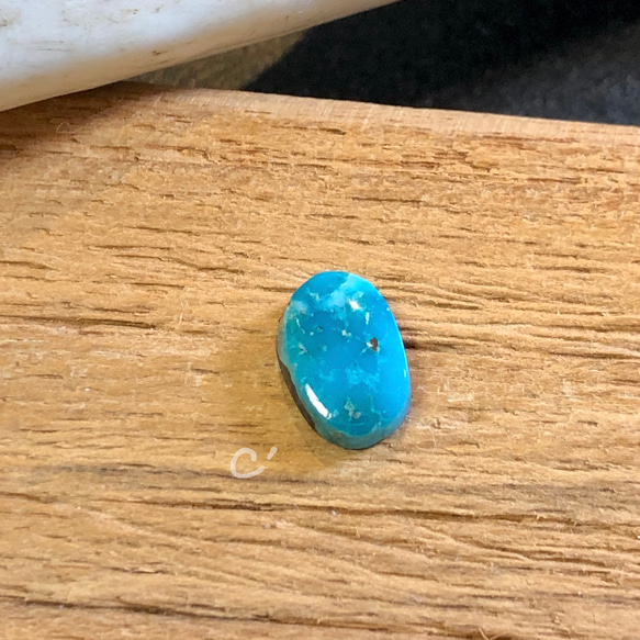 1,5ct Kingman Turquoise キングマンターコイズ K-79  ルース 天然石 ハンドメイド材料 6枚目の画像