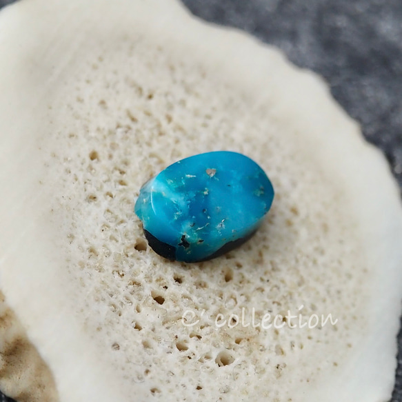 1,5ct Kingman Turquoise キングマンターコイズ K-79  ルース 天然石 ハンドメイド材料 5枚目の画像