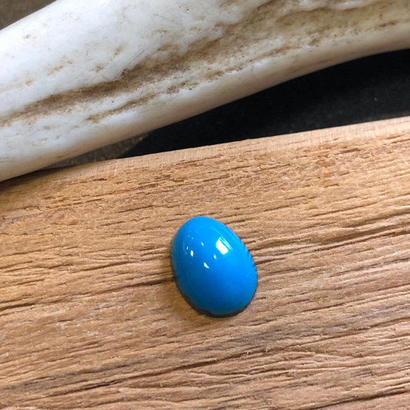 2,16ct Kingman Turquoise キングマンターコイズ K-84  ルース 天然石 ハンドメイド材料 6枚目の画像