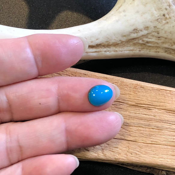 2,16ct Kingman Turquoise キングマンターコイズ K-84  ルース 天然石 ハンドメイド材料 7枚目の画像