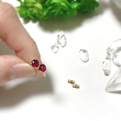 14kgf☆プチjewelピアス・チベット産アンデシン ピアス