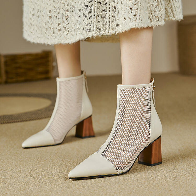 ★24春夏新作★本革 オリジナル商品　夏でも履けるブーツ サンダル レディース 22～26サイズ  C-898