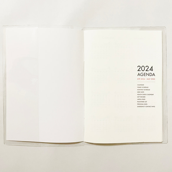 4月始まり 2024年 駒龍 スケジュール手帳 イラストカバー2枚 栞付き B6 全48ページ 辰年 扇子 9枚目の画像