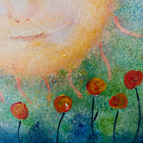お日様のもとで／原画 一点物 絵画 satomishimakage 通販 17470003