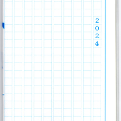 4月始まり 2024年 文豪熊原稿用紙 スケジュール手帳 イラストカバー2枚 栞付き B6 全48ページ 辰年 万年筆 5枚目の画像