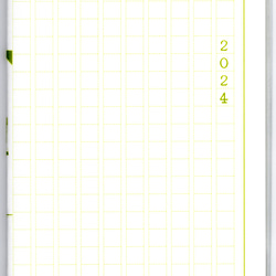 4月始まり 2024年 文豪目白原稿用紙 スケジュール手帳 イラストカバー2枚 栞付き B6 全48ページ 辰年 5枚目の画像