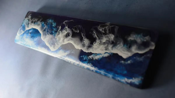 ハンドメイド 深海 パームレスト 手作り リストレスト アームレスト レジンアート キーボード PC 誕生日 記念日 幅約 mm長さ約 mm 円長さ約 誕生日 深海 記念日 クリスマス シンプル 母の日 人気