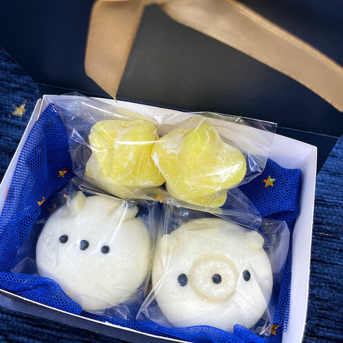 星なるどうぶつ和菓子・おまんじゅう&すあまセット 和菓子 まよなかの 