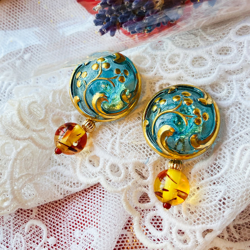 チェコ カメオピアス / イヤリング | CzechVintageSelectShopSAXANA / サクサナ