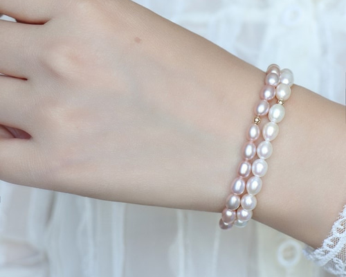 淡水黒パールバングル　ブレスレット　中国太湖　プレゼント 56d9840ebc1a9357719a50236b46e4